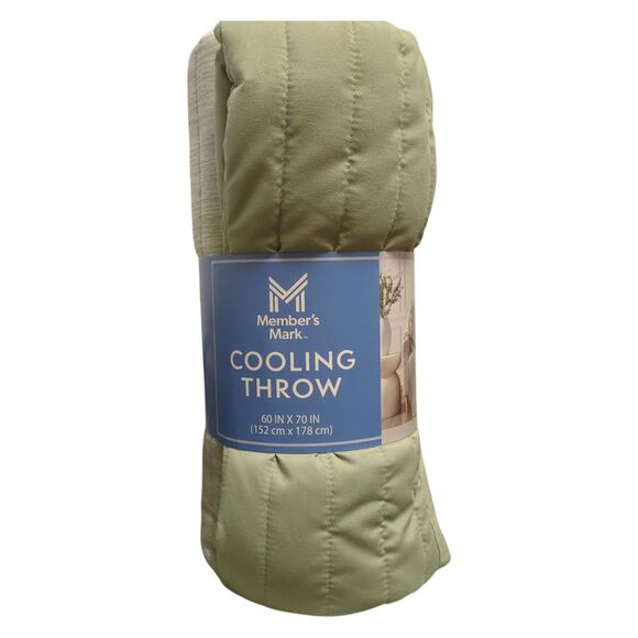 Member's Mark Other - Member's Mark Reversible Cooling Throw Blanket, 60inx70in, Sage